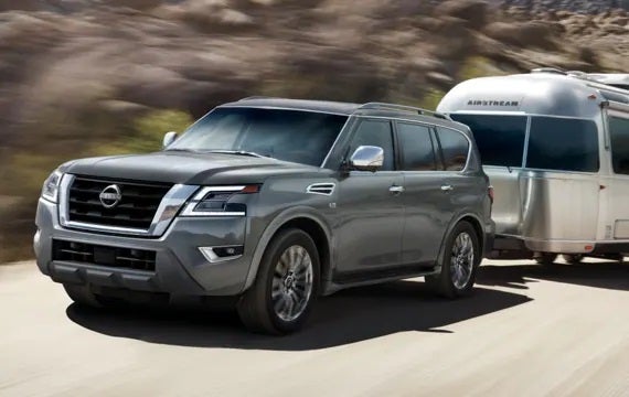 2023 Nissan Armada towing an airstream | Old Orchard Nissan in Skokie IL