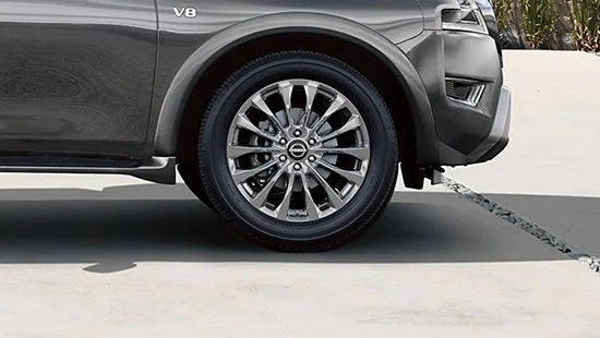 2023 Nissan Armada wheel and tire | Old Orchard Nissan in Skokie IL