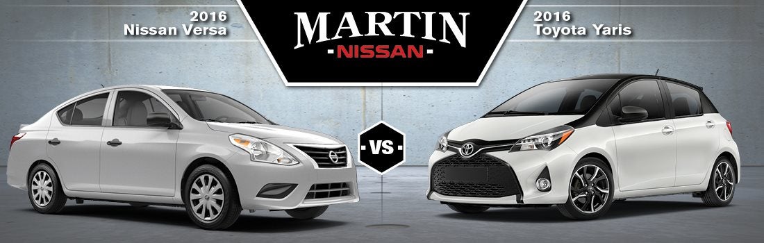2016 Nissan Versa vs 2015 Toyota Yaris