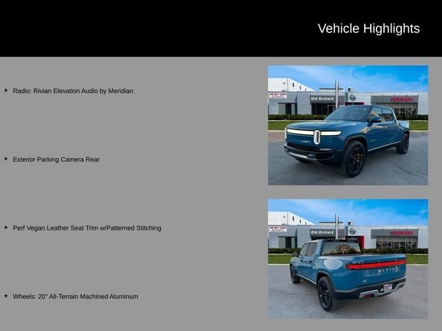 Used 2022 Rivian R1T Launch Edition with VIN 7FCTGAALXNN000535 for sale in Skokie, IL