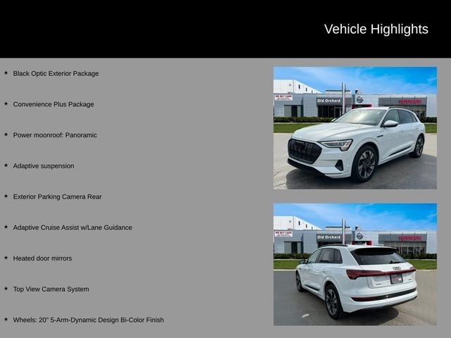 Used 2022 Audi e-tron Premium with VIN WA1AAAGEXNB042481 for sale in Skokie, IL