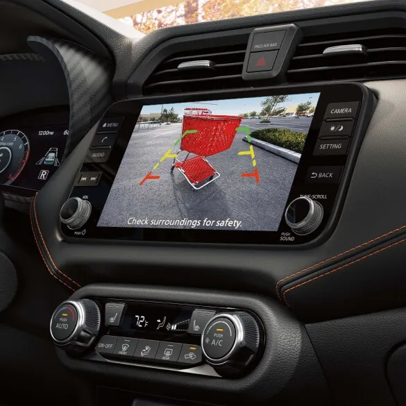 2025 Nissan Versa RearView Monitor display