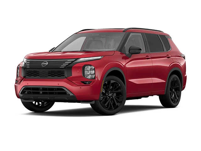 2026 Nissan Rogue Plug-In Hybrid in red with black roof