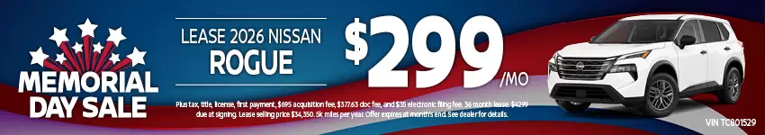 Memorial Day Offer Nissan Rogue Nissan Rogue Memorial Day Offer