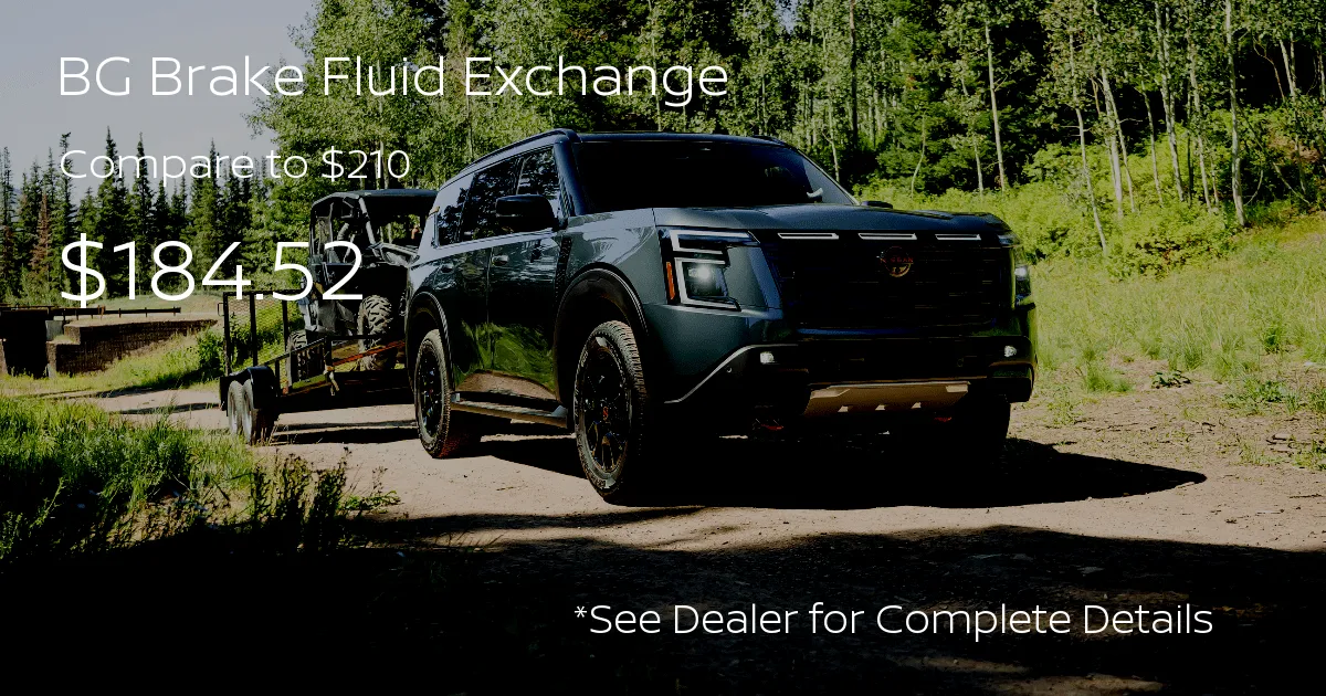Nissan Brake Fluid Exchange Service Offer Nissan brake fluid exchange service offer price