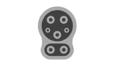 Combined EV Charging Connector Symbol Electric vehicle combined charging connector icon