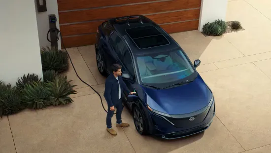 Nissan Ariya Home Electric Vehicle Charging Nissan ariya electric suv charging at home