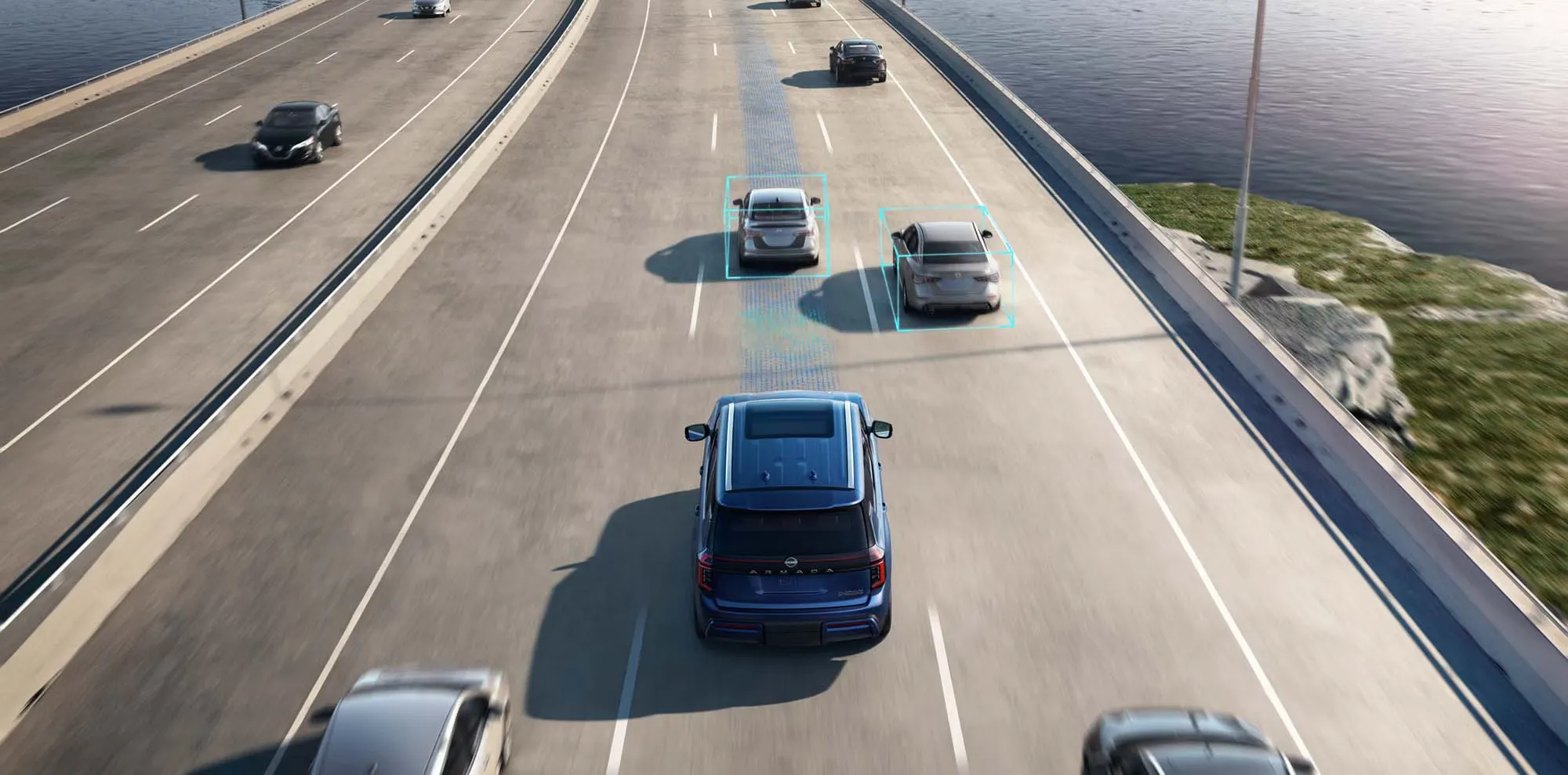Nissan Armada Driver Assist Technology on Highway Nissan Armada using driver assist technology on highway