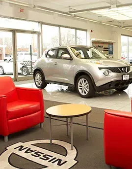 Nissan Juke inside dealership