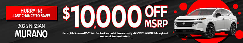 Nissan Murano Offer Banner April