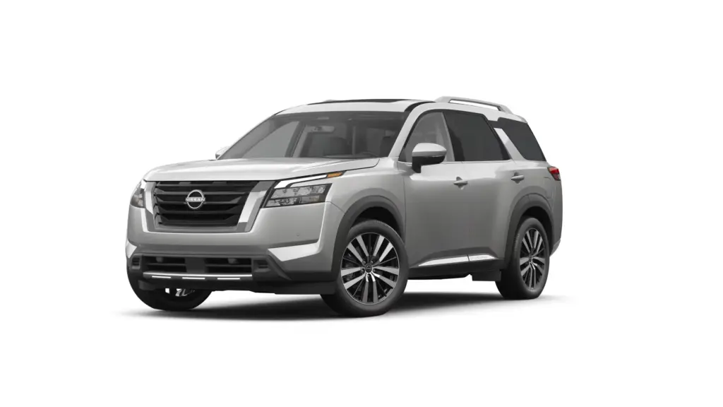 Nissan Pathfinder Brilliant Silver Metallic Exterior Nissan Pathfinder SUV in Brilliant Silver Metallic