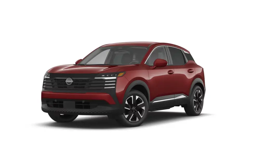 Nissan SUV in Scarlet Ember Tintcoat Exterior Nissan SUV in Scarlet Ember Tintcoat parked