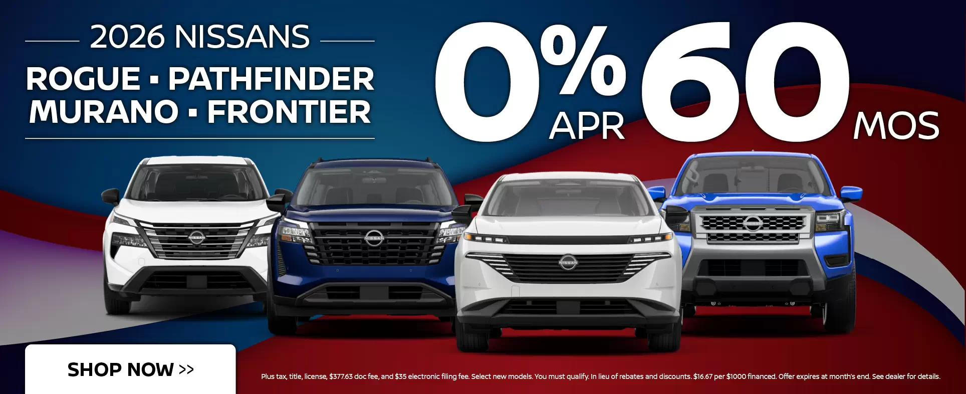 Nissan SUV's Offer May 2026 May 2026 Nissan SUV's Offer