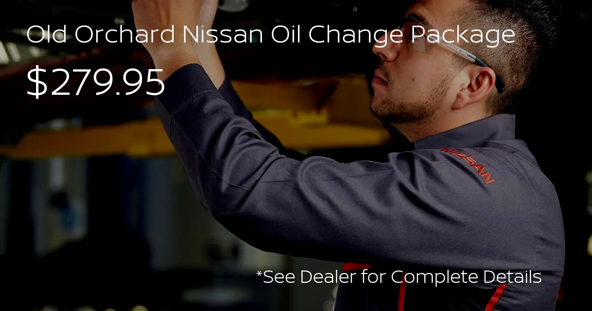Nissan Oil Change Car oil change discount service deal
