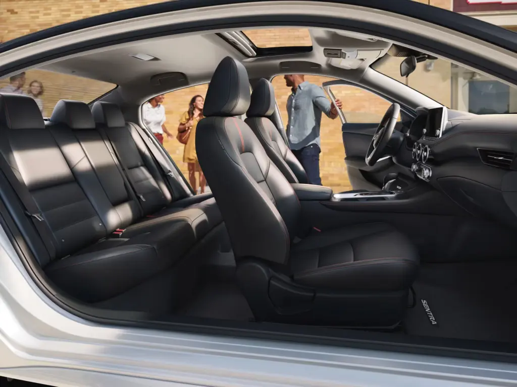 Spacious Sedan Interior With Comfortable Seating Spacious sedan interior with front and rear seating