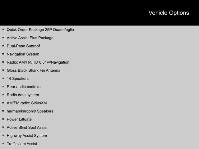 2022 Alfa Romeo Stelvio Quadrifoglio SUV