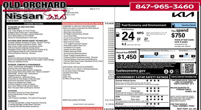 2022 Kia Sorento X-Line SX Prestige SUV