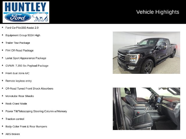 2023 Ford F-150 Lariat Truck SuperCrew Cab