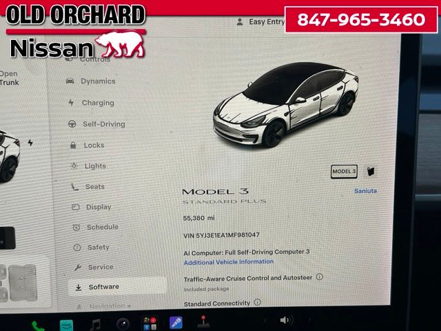 2021 Tesla Model 3 Standard Range Plus Sedan