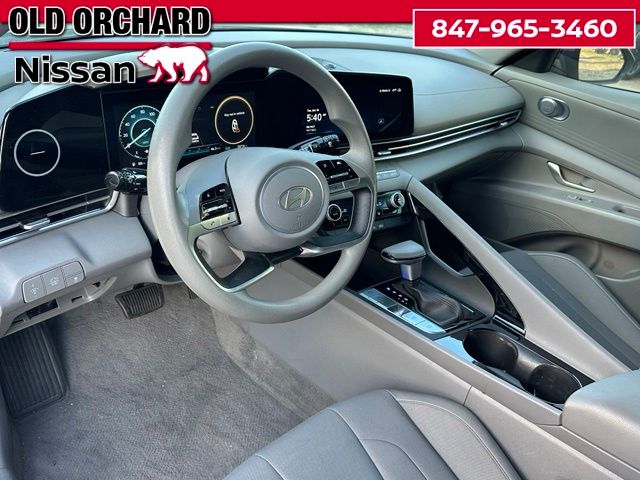 2024 Hyundai Elantra Hybrid Blue Sedan