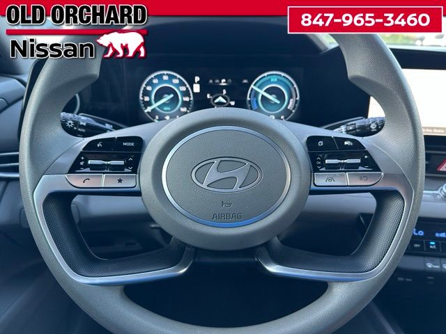 2024 Hyundai Elantra Hybrid Blue Sedan