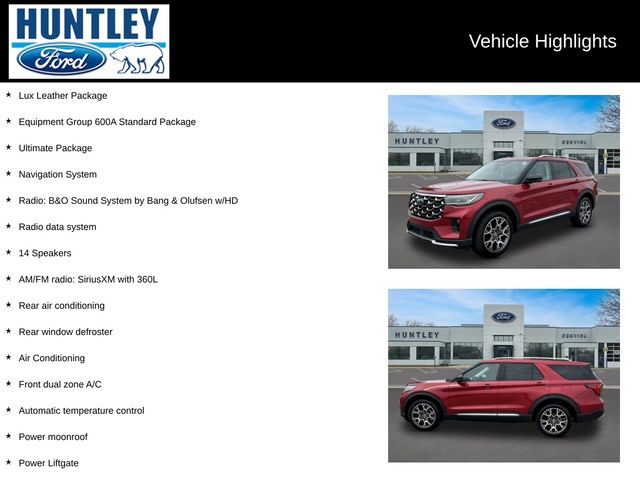 2025 Ford Explorer Platinum SUV